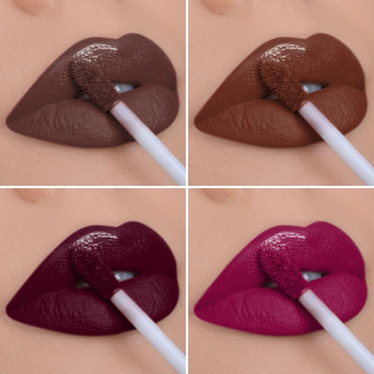 London Girl Matte Kisses Liquid Lipstick - Brown Edition (Set of 4)