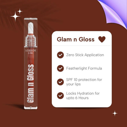 Glam n Gloss Lip Gloss | NonSticky Lip Gloss | Affordable Lip Gloss under 400