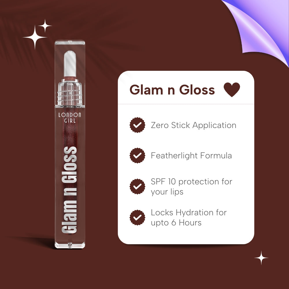 Glam n Gloss Lip Gloss | Shiny Lip Gloss | Cheap Lip Gloss