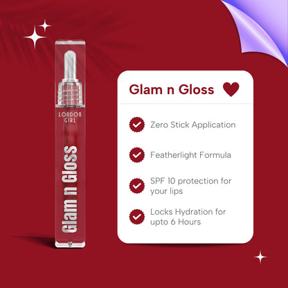 Glam n Gloss Lip Gloss | Best colored Lip gloss | Colored Lip Balm